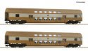 2 piece set (2): Double-deck coaches, DR, TT, Roco 6280026