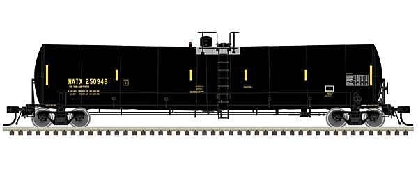 Trinity 25,500-Gallon Tank Car - Ready to Run - Master(R) -- NATX 250932 (black, yellow UTCK repaint), HO, Atlas Model Railroad 