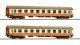2 piece set (2): 2nd class coaches, DR, TT, Roco 6280017