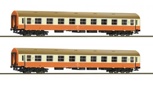 2 piece set (2): 2nd class coaches, DR, TT, Roco 6280017