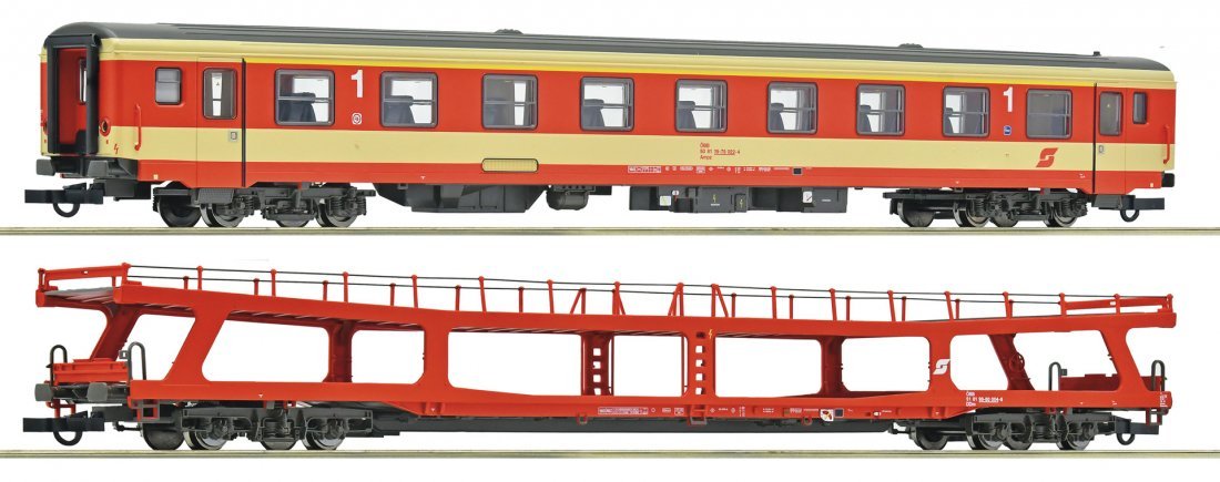 2 piece set (3): Express train "D 704", ÖBB, HO, Roco 6200129