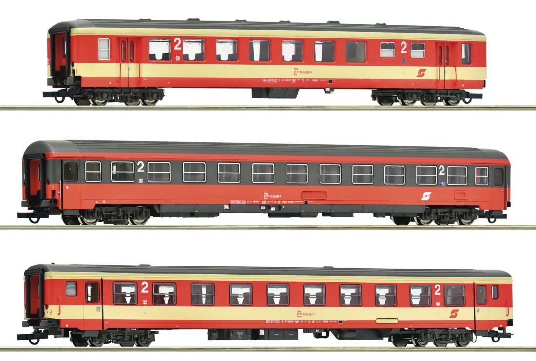 3 piece set (2): Express train "D 704", ÖBB, HO, Roco 6200128