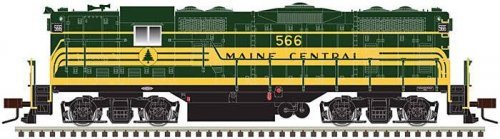 EMD GP7 - Standard DC - Classic(R) Silver -- Maine Central 568 (green, gold), HO, Atlas Model Railroad Co. 10003934