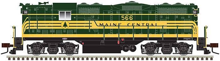 EMD GP7 - Standard DC - Classic(R) Silver -- Maine Central 568 (green, gold), HO, Atlas Model Railroad Co. 10003934