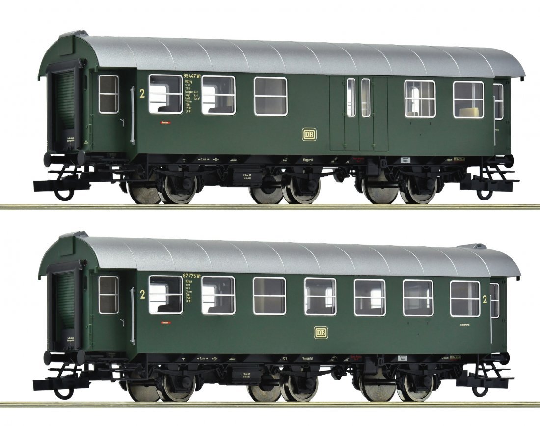 2 piece set (2): Conversion coaches, DB, HO, Roco 6200124