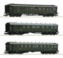 3 piece set: Express train coaches, PKP, HO, Roco 6200112