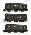 3 piece set: Compartment coaches, PKP, HO, Roco 6200100