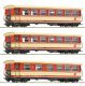 3 piece set: Passenger coaches, ÖBB, HOe, Roco 6240004