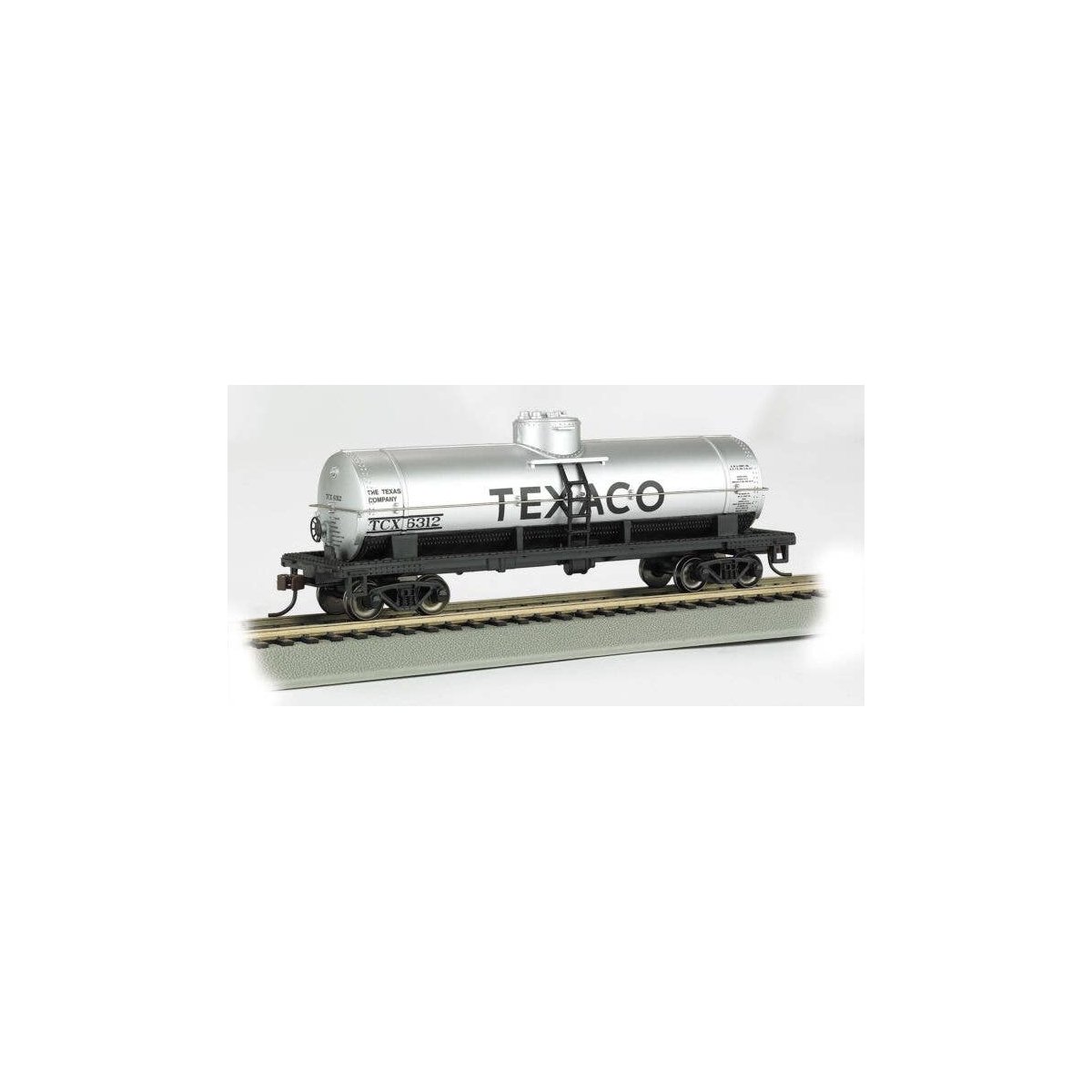 40′ Single-Dome Tank Car - Ready to Run - Silver Series(R) -- Texaco, HO, Bachmann Industries 17828