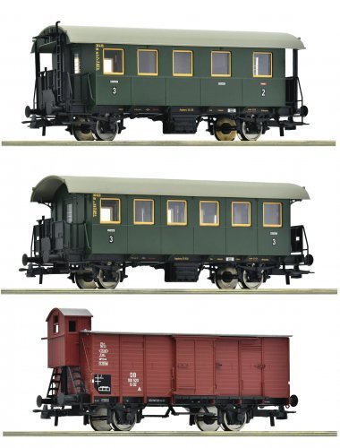3-piece set: Branch line train, DB, HO, Roco 6200040