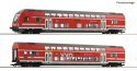 2 piece set: Double-deck coaches, DB AG, HO, Roco 6220066