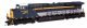 GE ES44AC Evolution Series GEVO - Standard DC -- CSX 1869 (Chesapeake & Ohio Heritage), HO, WalthersMainline 10226