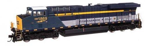 GE ES44AC Evolution Series GEVO - Standard DC -- CSX 1869 (Chesapeake & Ohio Heritage), HO, WalthersMainline 10226