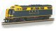 EMD FT-A - Standard DC -- Santa Fe (blue, yellow), HO, Bachmann Industries 69603