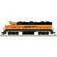 EMD GP39-2 Phase I - Standard DC - Master(R) Silver -- BNSF Railway 2776 (orange, bla, N, Atlas Model Railroad Co. 40005902
