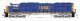 EMD SD70M with Flat Radiators - Standard DC -- CSX 4697 (blue, yellow, Boxcar Logo), N, Kato USA Inc 1767616