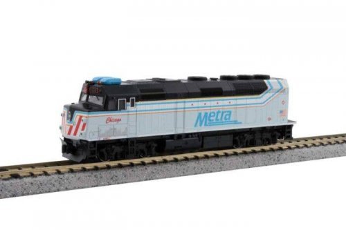 EMD F40PH Commuter Version - Standard DC -- Metra 104 City of Chicago (Commemorative Scheme, wh, N, Kato USA Inc 176CHICAGO