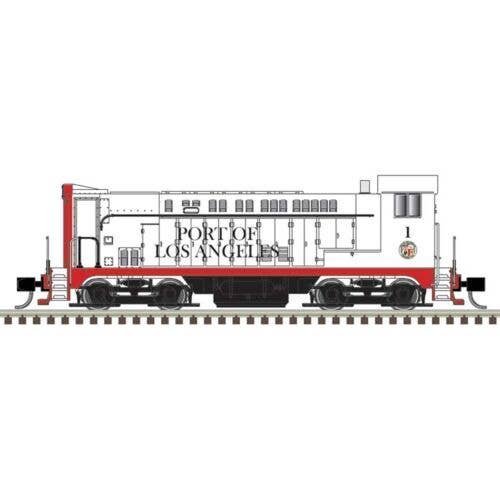 Baldwin VO1000 - Standard DC - Master(R) Silver -- Port of Los Angeles 1 (white, red), N, Atlas Model Railroad Co. 40005963