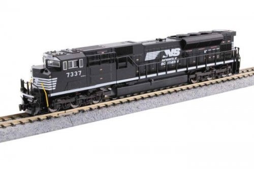 EMD SD70ACU - DCC -- Norfolk Southern 7337 (black, white, Horse Head Logo), N, Kato USA Inc 1768561DCC