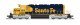 EMD SD40-2 Low Nose - Standard DC - Stealth -- BNSF Railway 1614 (Ex-Santa Fe Warbonnet, , N, Broadway Limited Imports 9480