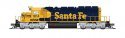 EMD SD40-2 Low Nose - Standard DC - Stealth -- BNSF Railway 1614 (Ex-Santa Fe Warbonnet, , N, Broadway Limited Imports 9480