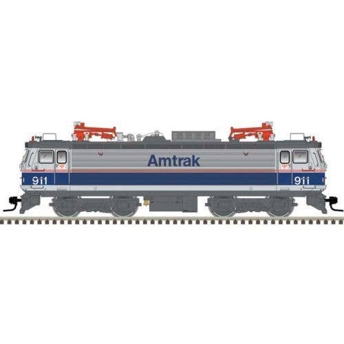 AEM-7 Electric - Standard DC - Master(R) Silver -- Amtrak 913 (Phase IV, silver, blu, HO, Atlas Model Railroad Co. 10004632