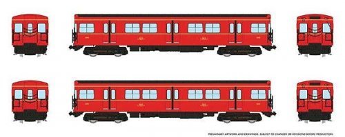 Toronto G-Class Subway A-B Set - Sound and DCC -- Toronto Transit Commission 5098, 5099, HO, Rapido Trains Inc 206503