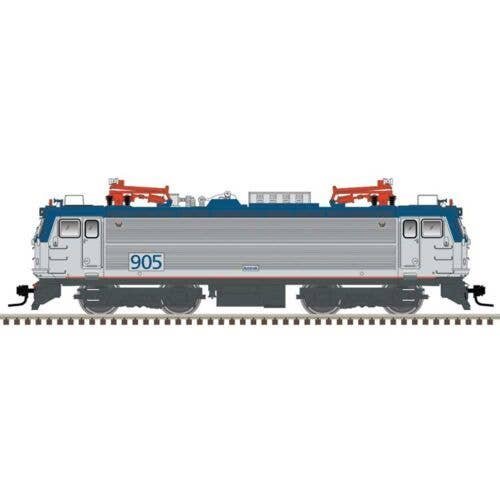 AEM-7 Electric - Standard DC - Master(R) Silver -- Amtrak 916 (Phase V, silver, blue, HO, Atlas Model Railroad Co. 10004634