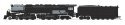 4-6-6-4 Challenger Late Version - Standard DC - Stealth -- Painted, Unlettered (Coal Tend, N, Broadway Limited Imports 8661