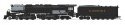 4-6-6-4 Challenger Late Version - Standard DC - Stealth -- Clinchfield 670 (Coal Tender, , N, Broadway Limited Imports 8659