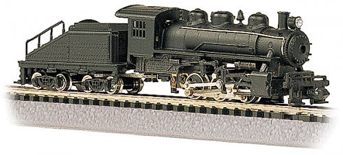 USRA 0-6-0 Switcher w/Slope-Back Tender - Standard DC -- Painted, Unlettered (black), N, Bachmann Industries 50598