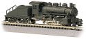 USRA 0-6-0 Switcher w/Slope-Back Tender - Standard DC -- Painted, Unlettered (black), N, Bachmann Industries 50598