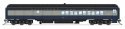 Heavyweight Coach-Baggage-Combine - Ready to Run -- Baltimore & Ohio 1438 (blue, gray, b, HO, Broadway Limited Imports 9741