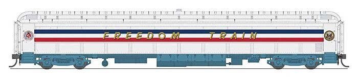 80′ PRR P70 Coach - Ready to Run -- American Freedom Train (1947 Scheme, white, red, blu, HO, Broadway Limited Imports 9734