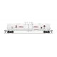 High-Capacity Cryogenic Tank Car - Ready to Run -- Big Three Industries (white, red, black), N, Broadway Limited Imports 8152