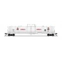 High-Capacity Cryogenic Tank Car - Ready to Run -- Big Three Industries (white, red, black), N, Broadway Limited Imports 8152