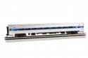 Amfleet I Coach with Lighting - Ready to Run -- Amtrak 82768 (Phase VI, silver, blue, red, wh, N, Bachmann Industries 14173
