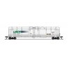 High-Capacity Cryogenic Tank Car - Ready to Run -- Linde (Type A, white, blue, green), N, Broadway Limited Imports 8154
