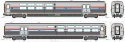 Viewliner II Baggage-Dormitory- Lighted - Ready to Run -- Amtrak 69009 (Phase III silver red, whi, HO, Kato USA Inc 3562421