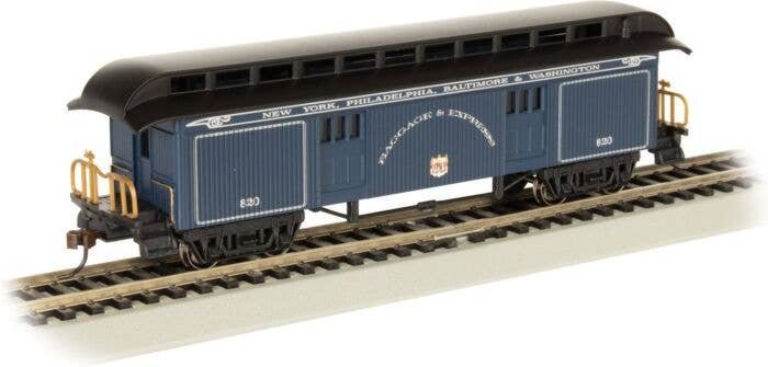 Old-Time Wood Baggage with Round-End Clerestory Roof - Ready to Run -- Baltimore & Ohio (Roy, HO, Bachmann Industries 15305