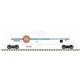 GATX 20,700-Gallon Tank Car - Ready to Run - Master(R) -- Ozone Waters GATX 27348 (white, blue, orange, black), HO, Atlas Model 
