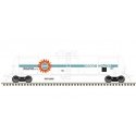 GATX 20,700-Gallon Tank Car - Ready to Run - Master(R) -- Ozone Waters GATX 27348 (white, blue, orange, black), HO, Atlas Model 