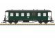 Type KB 2nd Class Coach - Ready to Run -- German State Railroad DR (Era IV, green, gray), G, LGB 36372