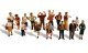 Scenic Accents(R) Figures -- Pedestrians pkg(16), HO, Woodland Scenics 1958