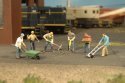 SceneScapes(TM) Figures -- Construction Workers pkg(6), HO, Bachmann Industries 33105
