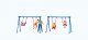 Children on Playground Swings -- 4 Children, Father, 2 Swing Sets, HO, Preiser Kg 10630