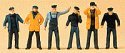 People Working -- Ship′s Crewmen pkg(6), HO, Preiser Kg 10353