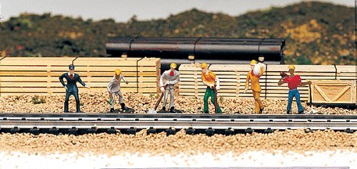 Railroad Personnel -- Train Work Crew pkg(6), HO, Bachmann Industries 42341