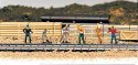 Railroad Personnel -- Train Work Crew pkg(6), HO, Bachmann Industries 42341