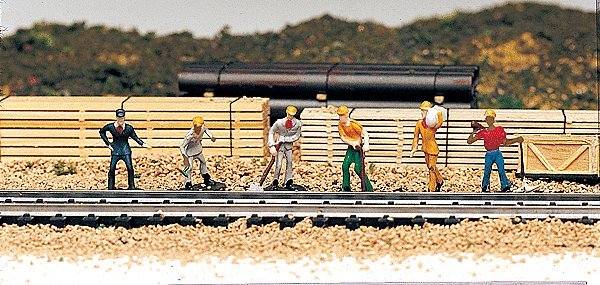 Railroad Personnel -- Train Work Crew pkg(6), HO, Bachmann Industries 42341